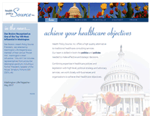 Tablet Screenshot of healthpolicysource.com